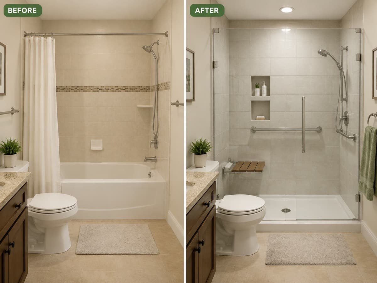 Walk-In Tub Safety Planning Image 5 Accessible bathroom image for walk-in tub and senior bathroom safety planning 5